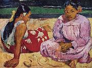 Tahitian Women on the Beach Paul Gauguin